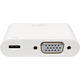 Adapter USB LogiLink USB-C - VGA + USB-C Biały  (UA0259)