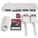 HUB USB Satechi 1x SD 1x microSD  + 3x USB-A 3.0 (ST-TCUHS)