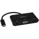 Adapter USB StarTech USB-C - VGA + USB-C + USB Czarny  (CDP2VGAUACP)