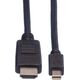 Kabel Roline DisplayPort Mini - HDMI 1m czarny (11.04.5790)