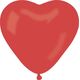 GoDan -Balon CR pastel"Serce bez nadruku"czerwony 50 szt - 8021886564501