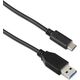 Kabel USB Targus USB-A - USB-C 1 m Czarny (ACC926EU-50)
