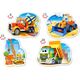 Castorland Puzzle x4 - Pojazdy budowlane (229447)
