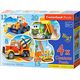 Castorland Puzzle x4 - Pojazdy budowlane (229447)