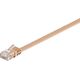 Goobay goobay Patchk. Cat6 U/UTP flach bn 5,00m - hell braun - 95887