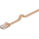 Goobay goobay Patchk. Cat6 U/UTP flach bn 5,00m - hell braun - 95887
