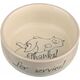 Trixie MISKI CERAMICZNE DLA KOTA Thanks for Service, 0.3 l/o 11 cm