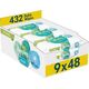 Pampers Chusteczki nawilżane Harmonie Aqua 0% plastiku 9x48 szt.