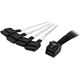 StarTech SFF 8643 - SATA x4, 1m, Biały (SAS43SAT1M)