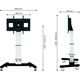 Neomounts Stojak podłogowy PLASMA-M2500SILVER 42'' - 100''