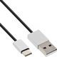 Kabel USB InLine USB-A - USB-C 2 m Czarny (35832)