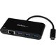 HUB USB StarTech 1x RJ-45 1x USB-C  + 3x USB-A 3.0 (HB30C3AGEPD)