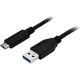 Kabel USB StarTech USB-A - USB-C 1 m Czarny (USB315AC1M)