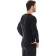 Brubeck Koszulka męska z długim rękawem COMFORT WOOL czarna r. XL (LS11600)