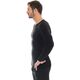 Brubeck Koszulka męska z długim rękawem COMFORT WOOL czarna r. XXL (LS11600)