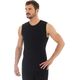 Brubeck Koszulka męska bez rękawów COMFORT WOOL czarna r. XXL (SL10160)