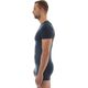 Brubeck Koszulka męska z krótkim rękawem COMFORT WOOL granatowa r. M (SS11030)