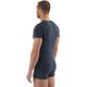 Brubeck Koszulka męska z krótkim rękawem COMFORT WOOL granatowa r. M (SS11030)
