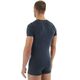 Brubeck Koszulka męska z krótkim rękawem COMFORT WOOL granatowa L (SS11030)