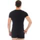 Brubeck Koszulka męska z krótkim rękawem COMFORT WOOL czarna r. XL (SS11030)