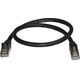 StarTech Patchcord CAT6A, STP, 0.5m, czarny (6ASPAT50CMBK)