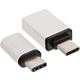 Adapter USB InLine USB-C - microUSB USB-C - USB Biały  (35809)