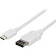 Kabel USB StarTech USB-C - DisplayPort 1.8 m Biały (CDP2DPMM6W)