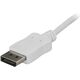 Kabel USB StarTech USB-C - DisplayPort 1.8 m Biały (CDP2DPMM6W)
