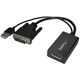 Adapter AV StarTech DVI-D - DisplayPort + USB-A czarny (DVI2DP2)