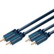 Kabel Clicktronic RCA (Cinch) x2 - RCA (Cinch) x2 10m niebieski (70383)