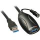Kabel USB Lindy USB-A - 15 m Czarny (43099)