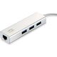 HUB USB LevelOne 1x RJ-45  + 3x USB-A 3.0 (USB-0503)