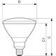 Philips Promiennik podczerwieni PAR38 IR 230V 100W E27 - 871150011578215