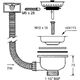 Syfon McAlpine Spust z sitkiem pojedynczy 1,5" (FSW50PR)