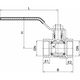 Invena Kurek kulowy MILLENIUM gwint wewnętrzny 3/4" z dźwignią stalową - ZK-01-020