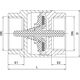 Invena Zawór zwrotny YORK 1/2" element zamykający mosiądz - ZZ-14-015