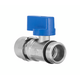 Invena Kurek kulowy MINI z dławikiem ze złączką pex GZ½" x 16mm x 2mm - ZK-57-N15