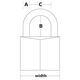 MasterLock Kłódka mosiężna 20mm S/11mm 4mm (120EURD)