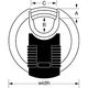 MasterLock Kłódka Excell 70mm na szyfr BOR/OCT 10mm w osłonie (M40EURDNUM)