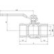 Invena Kurek gazowy G3/4\\" W-W - GZ-10-020
