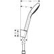 Zestaw prysznicowy Hansgrohe Croma Select E punktowy biały (26425400)