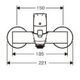 Bateria wannowa Hansgrohe Focus ścienne chrom (31940000)