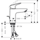Bateria umywalkowa Hansgrohe Logis stojąca chrom (71100000)