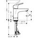Bateria umywalkowa Hansgrohe Focus stojąca chrom (31607000)