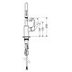 Bateria kuchenna Hansgrohe Focus stojąca chrom (31815000)