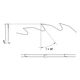 Globus Piła tarczowa do cięcia wzdłużnego drewna LA DNPDa 300x30x2,5mm PT110-0300-0002