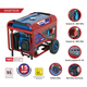 Agregat Dedra DEGB7503K 6500 W 3-fazowy