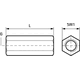 Walraven Nakrętka BIS przedłużana M10x30 - 6453930