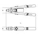 Beta Tools Nitownica dźwigniowa 280mm + 5 wymiennych końcówek (1740B/280)