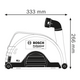 Bosch Pokrywa odsysająca GDE 230 FC-S (1600A003DL)